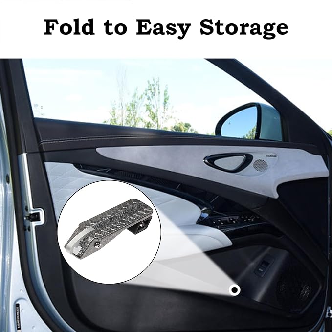 COWVIE Foldable Car Door Step Stand Pedal - Image 7