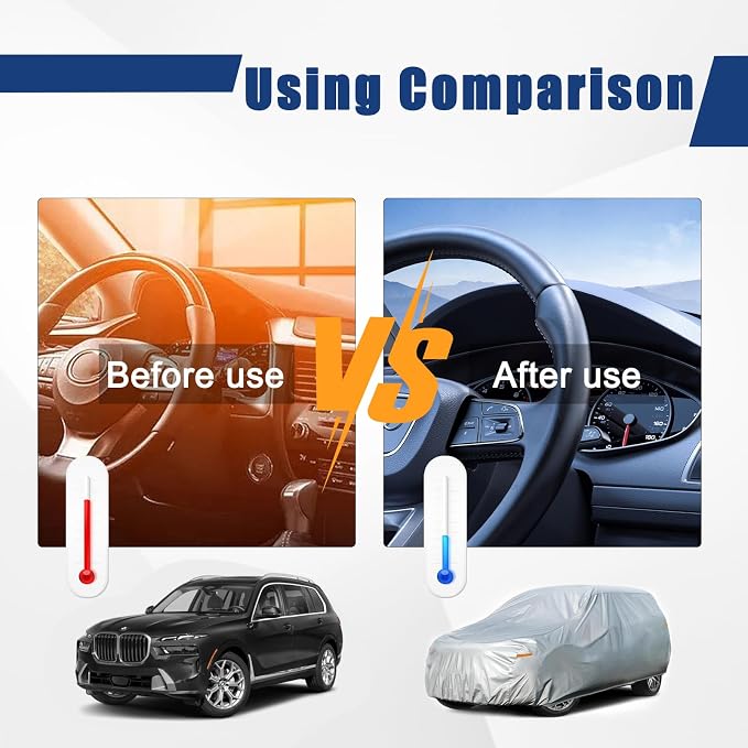 Kayme 6 Layers SUV Car Cover Custom Fit - Image 4