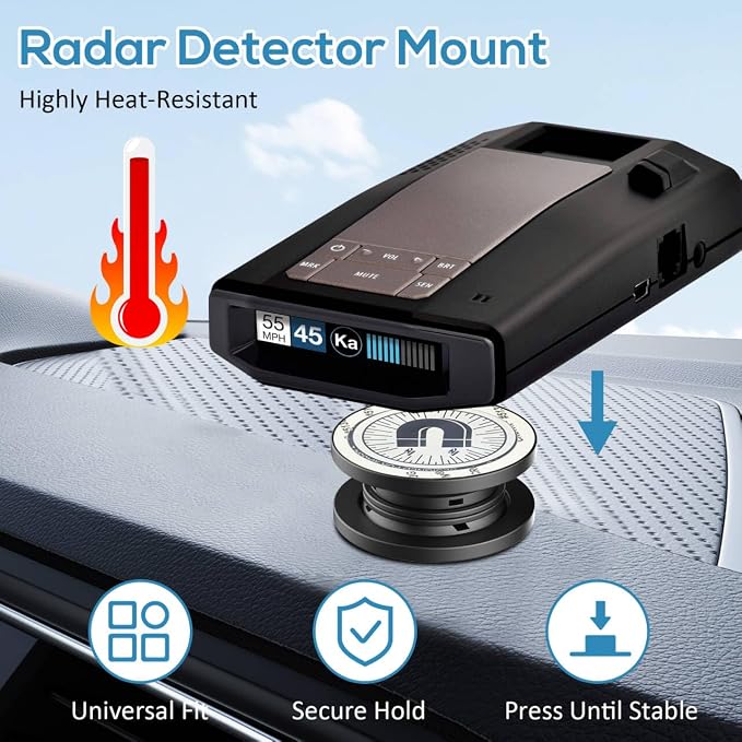 Magnetic Radar Detector Dashboard Mount - Image 5