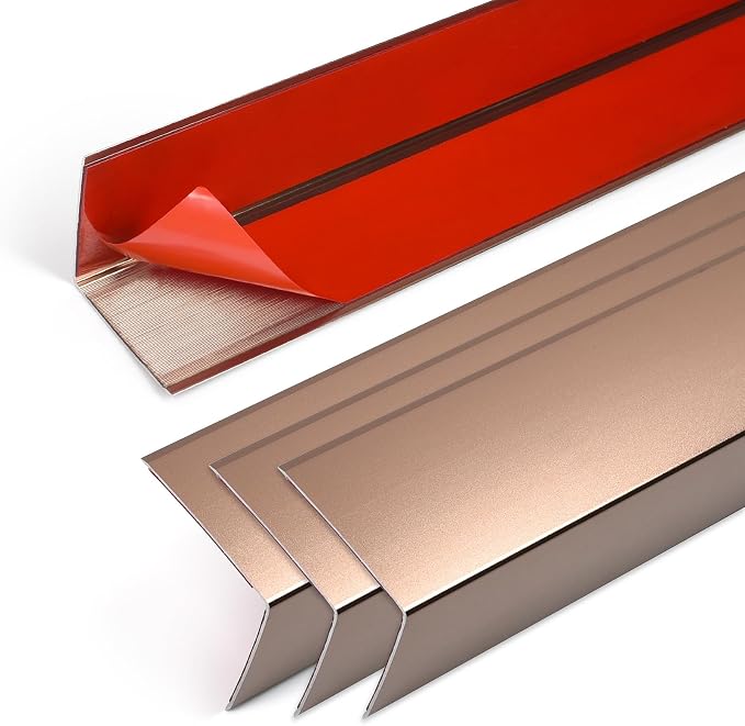 4PCS 45" Aluminum Metal Corner Protectors, Self Adhesive Corner Guards by Jiekayi
