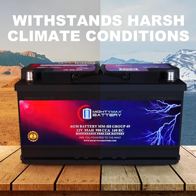 Mighty Max Battery MM-H8 Start and Stop Car BCI Group 49 12V 95Ah, 900 CCA - Image 5