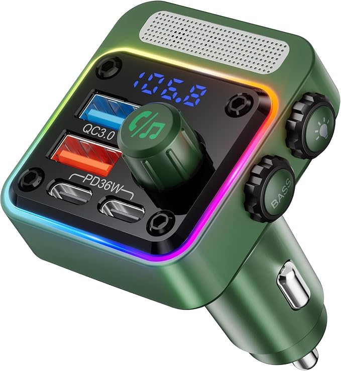 Nulaxy 54W Bluetooth 5.3 Car Adapter by Nulaxy