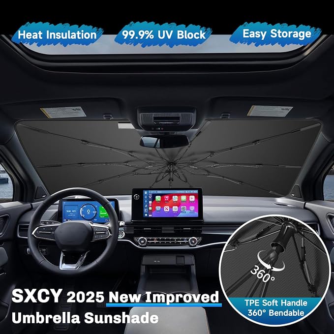 SXCY for 2024 2025 Honda Prologue Windshield Umbrella Sunshade for 2025 Honda - Image 2