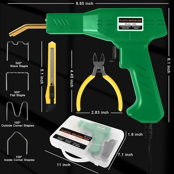 ATOLS Plastic Welder, Plastic Welding Kit, Hot Stapler Kit, Plastic Welder Gun - Image 6