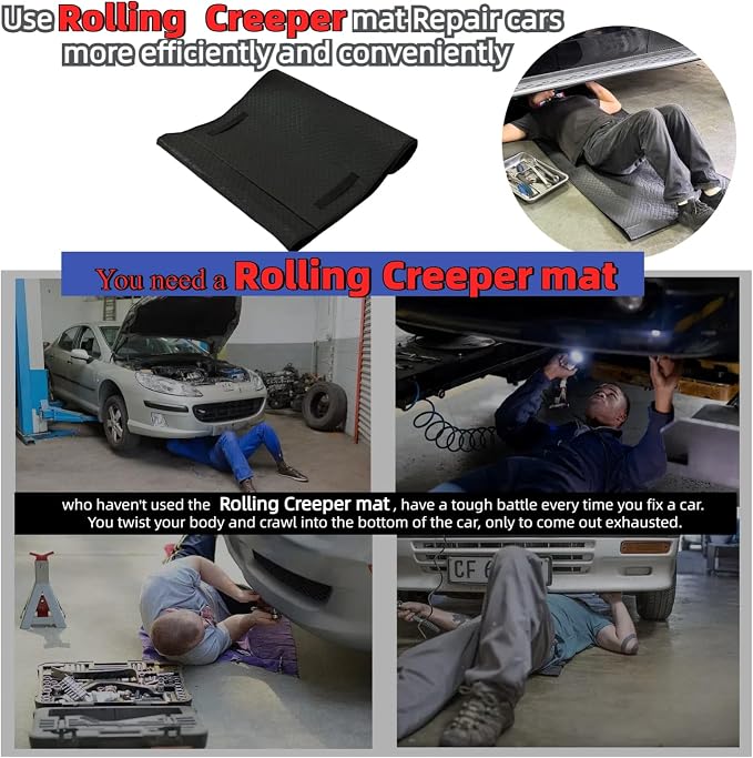 Magical Rolling Creeper Mat Car Repair Garage Mat 60"X28", Made Available - Image 2