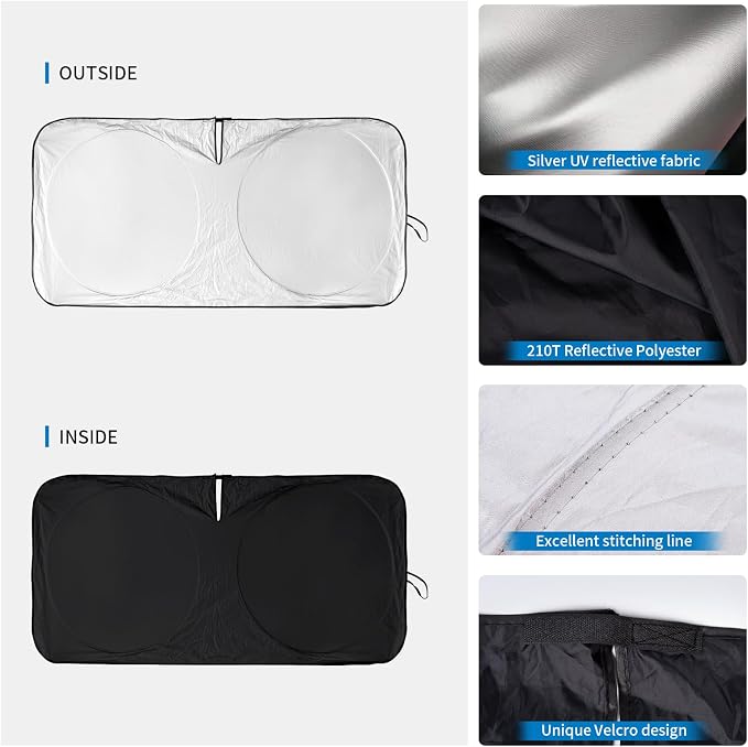 Windshield Sun Shades Sunshade fit - Image 8