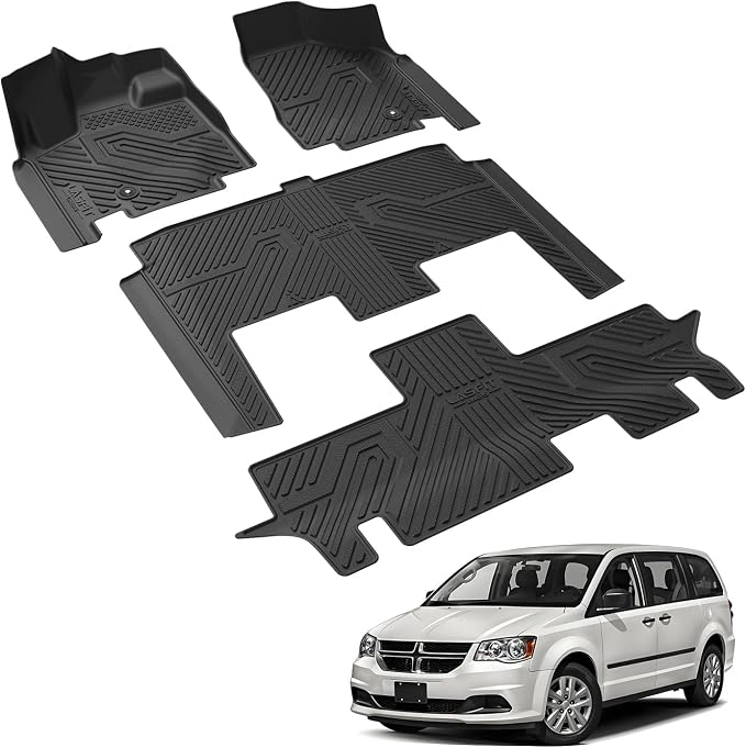 LASFIT Floor Mats Fit for Chrysler Town & Country 2008-2016/Dodge Grand Caravan - Image 8
