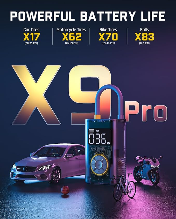 Fanttik X9 Pro Portable Tire Inflator - Image 4