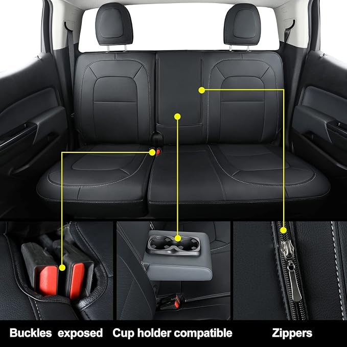 LUCKYMAN CLUB Chevy Colorado Seat Covers, fit - Image 5