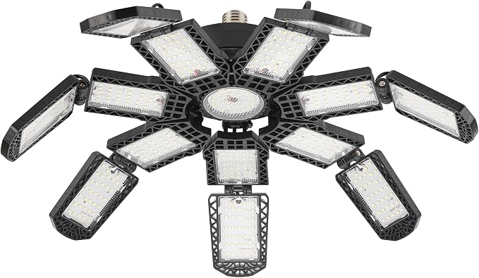 LED Garage Light, Super Bright Screw in E26/E27 Ceiling Shop Work Lamp - Image 2