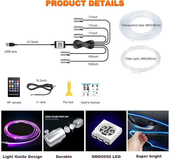 Interior Car LED Strip Lights - Image 5