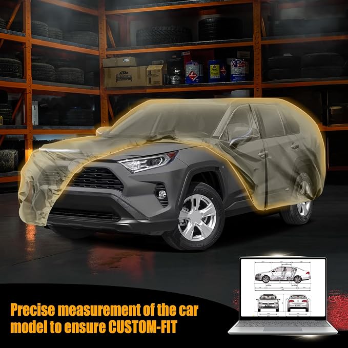 Waterproof Car Covers Replace for 2013-2025 Toyota RAV4, Windproof Bands for - Image 8