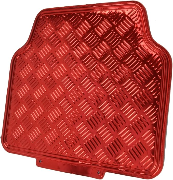 BDK Red All Weather Heavy Duty Car Floor Mats Interior Liners - Image 7