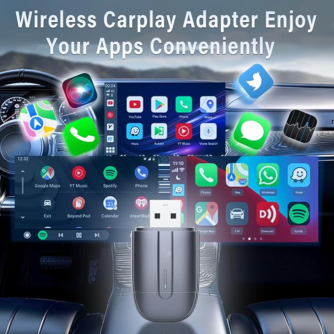Wireless CarPlay Adapter for Apple, Plug & Play, Mini Size - Image 3