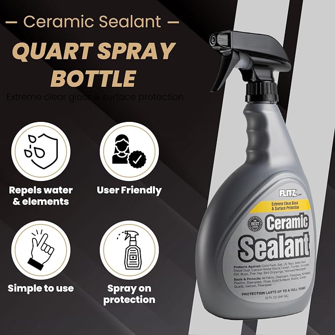 Flitz Ceramic Sealant - 32oz Bottle of USA-Made Ceramic Coating - Image 2