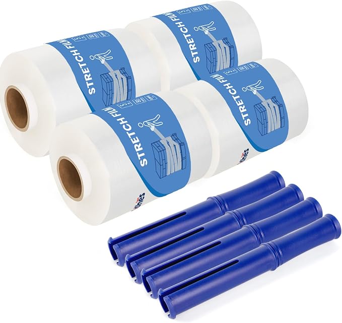 ADHES Mini Hand Stretch Wrap Film, 5 Inch x 1000 Feet, Shrink Wrap Roll - Image 7