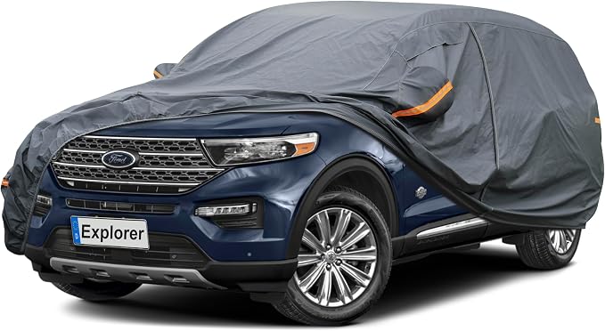 Premium Car Cover Custom Fit Ford Explorer, 16 Layers Heavy Duty Car Cover by GUNHYI
