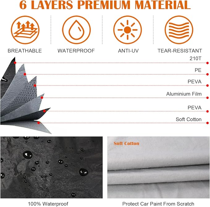Waterproof Car Cover Compatible - Image 3