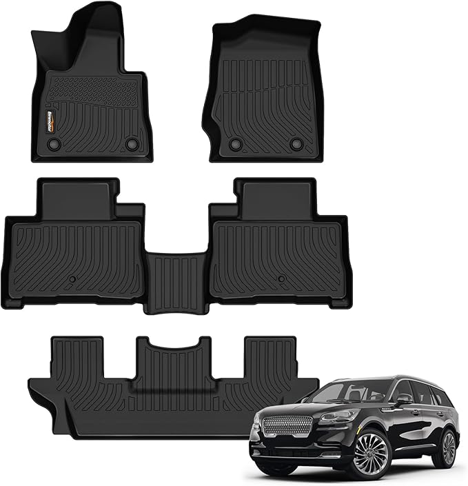 Binmotor-Floor Mats for Lincoln Aviator 2020-2025, All Weather Mats for Lincoln by VisittheBinmotor