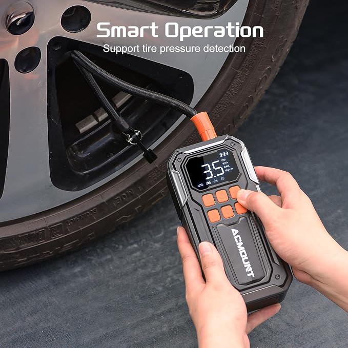Tire Inflator Portable Air Compressor, 160PSI 10000mAH, 3X Faster Cordless Air - Image 7