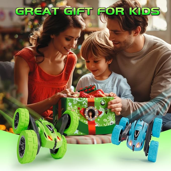 Remote Control Car for 6-12 Year Old Double Sided 360°Rotating 4WD RC Cars - Image 5