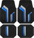 Skechers Heavy Duty Rubber Car Floor Mats, Dual Color Design Floor Mats by Skechers