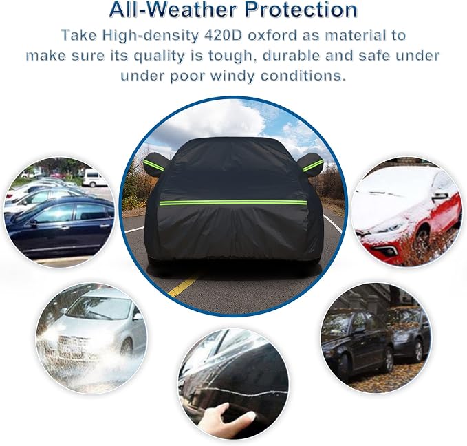 for Mercedes Benz S Car Cover Waterproof All Weather Heavy Duty Protection - Image 7