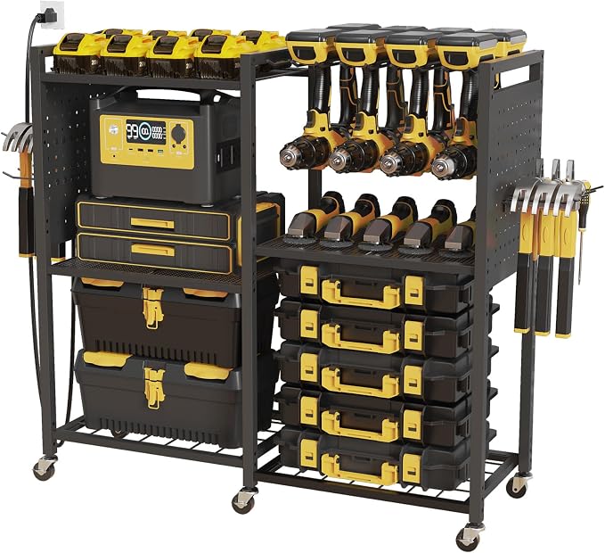 6-Tier Large Power Tool Organizer Cart by Goyappin