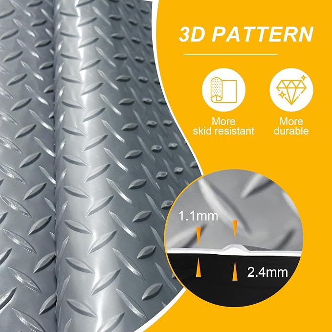 7.5x18 FT Garage Floor Mat, Flooring Roll - Image 3