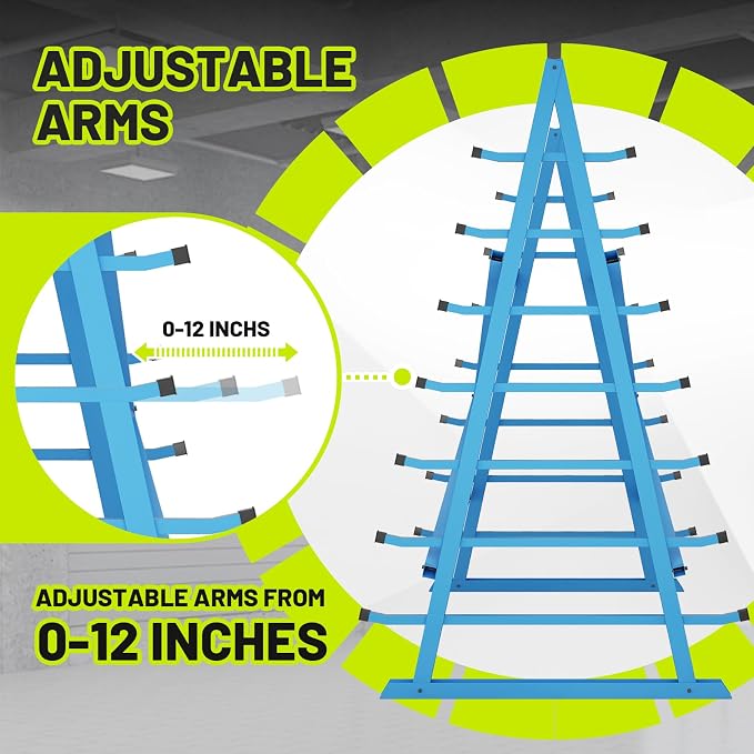 Horizontal Lumber Storage Rack, Heavy Duty 2000 LBS, 60” W x 66” H x 40” D - Image 5