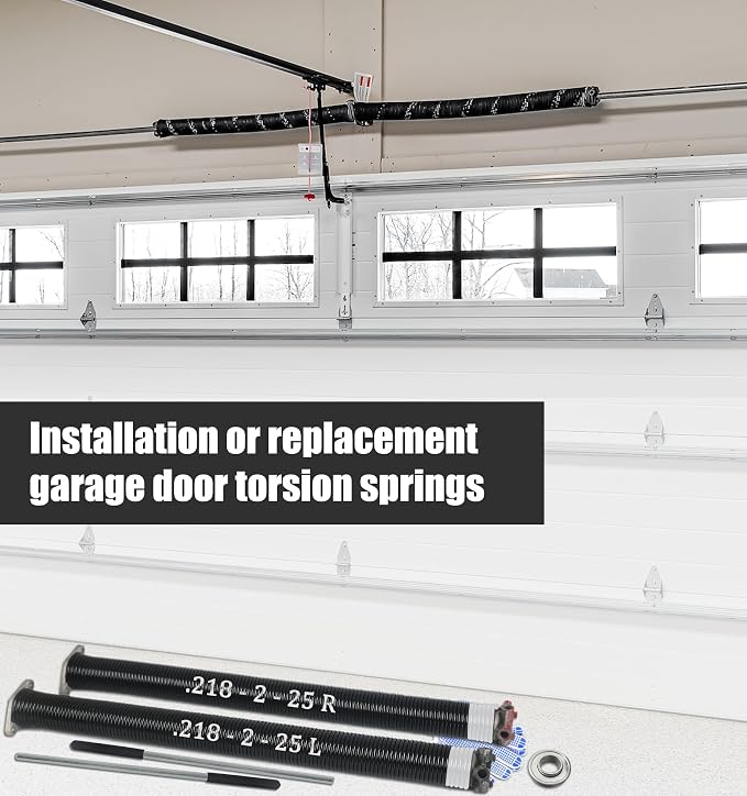 Garage Door Torsion Spring Set, Pair of 2" Electrophoresis Coated Garage Door - Image 7