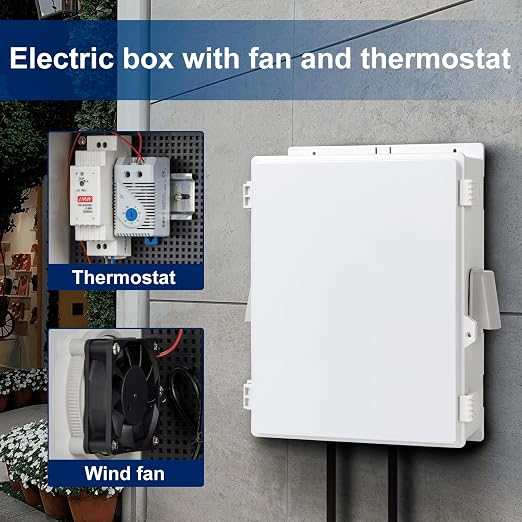 Outdoor Electrical Junction Box, ABS Water Resistant Enclosure - Image 3