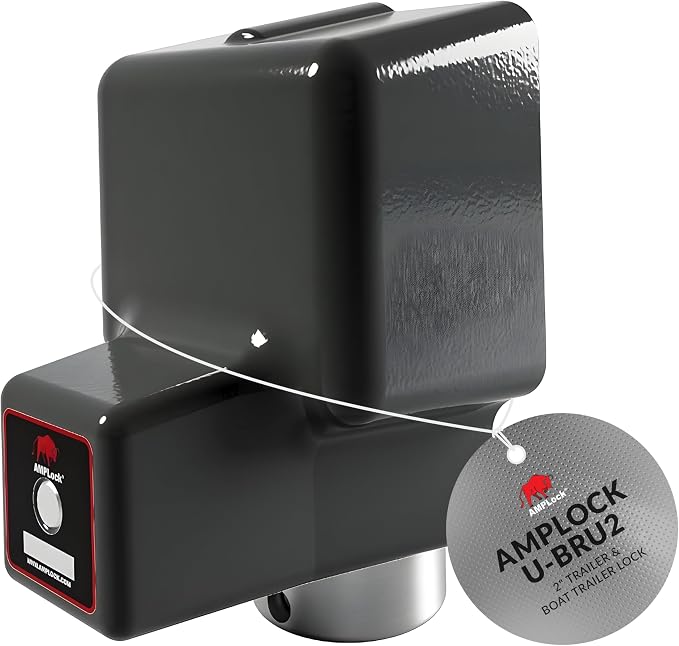 AMPLock - U-BRU2 2" Heavy Duty Ball Coupler Lock - Square Edge Design - by AMPLock