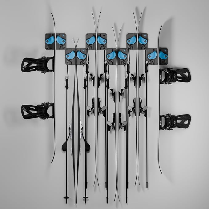 Ultimate Ski & Snowboard Wall Rack | Secure, Non-Slip Storage | Fits Any - Image 2