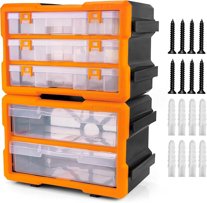HORUSDY 38-Drawer Durable Screw Organizer, Small Parts Organizer by HORUSDY