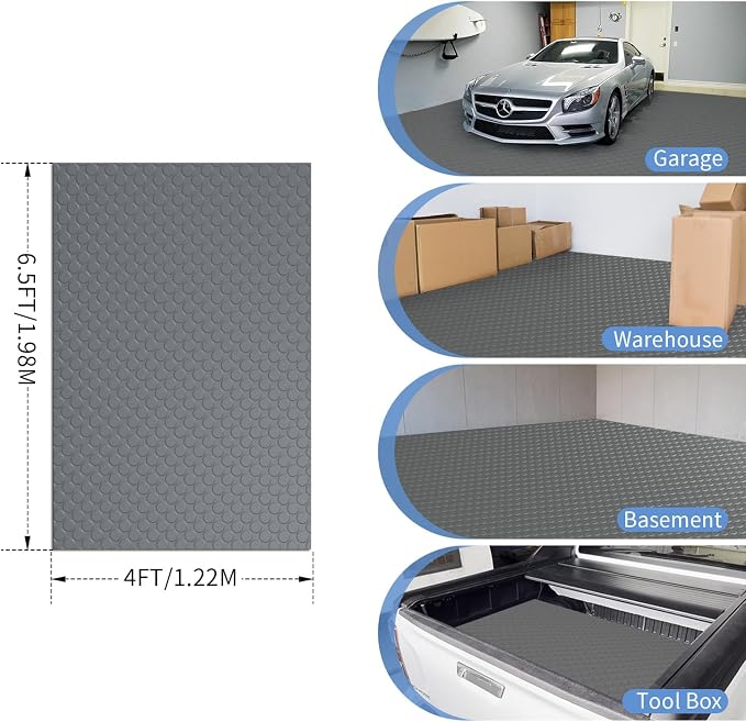 Premium Garage Floor Mat, Commercial Grade Heavy Duty Parking Mat - Image 7