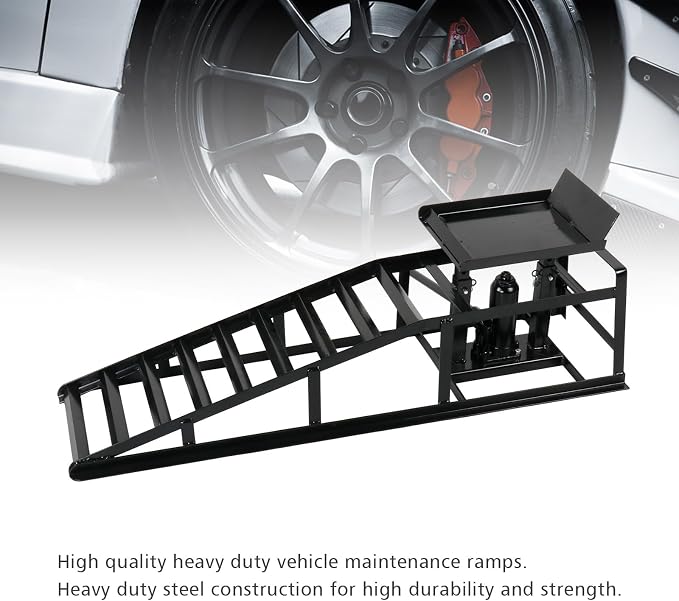 5 Ton 2 Pack Hydraulic Car Ramp Elevator 10000 Lbs - Image 4