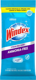 Windex Wipes Glass Cleaning Ammonia Free, Pre-Moistened Wipes by Windex