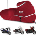 Rosefray Motorcycle Cover with Side Box Heavy Duty 600D Waterproof by Rosefray