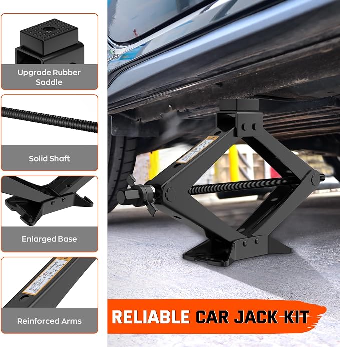 New Version Car Jack Kit Scissor Jack - Image 3