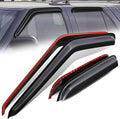 Auto Dynasty Set of 4 Carbon Fiber Pattern Window Visors Compatible by AutoDynasty