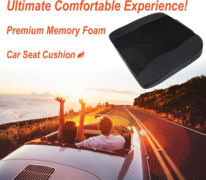 Car Seat Cushion, Comfort Memory Foam Car Cushions - Image 2