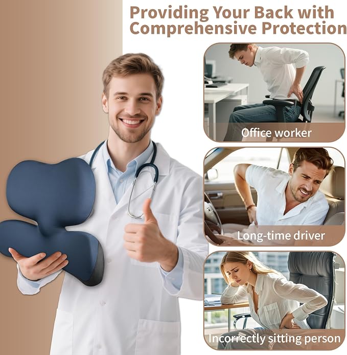 Lumbar Pillow, Ergonomic Lumbar Support Pillow - Image 5