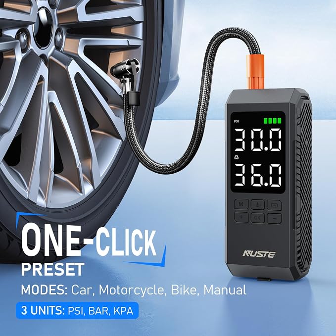Tire Inflator Portable Air Compressor, Air Pump - Image 6