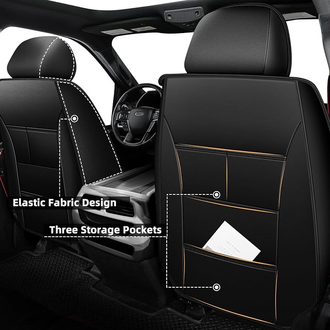 AOMSAZTO Seat Covers Fit for Honda Ridgeline 2006-2024 2025: Crew Cab 2PCS - Image 3