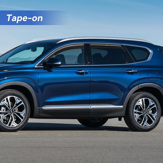 Window Visors Rain Guards for 2019 2020 2021 2022 2023 Hyundai Santa Fe - Image 3