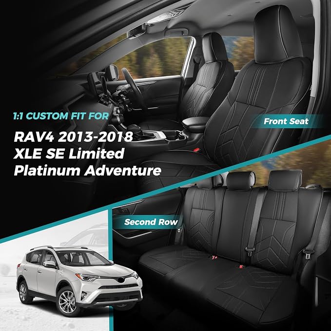 for Toyota RAV4 Seat Covers 2013 2014 2015 2016 2017 2018 RAV 4 XLE SE Limited - Image 7