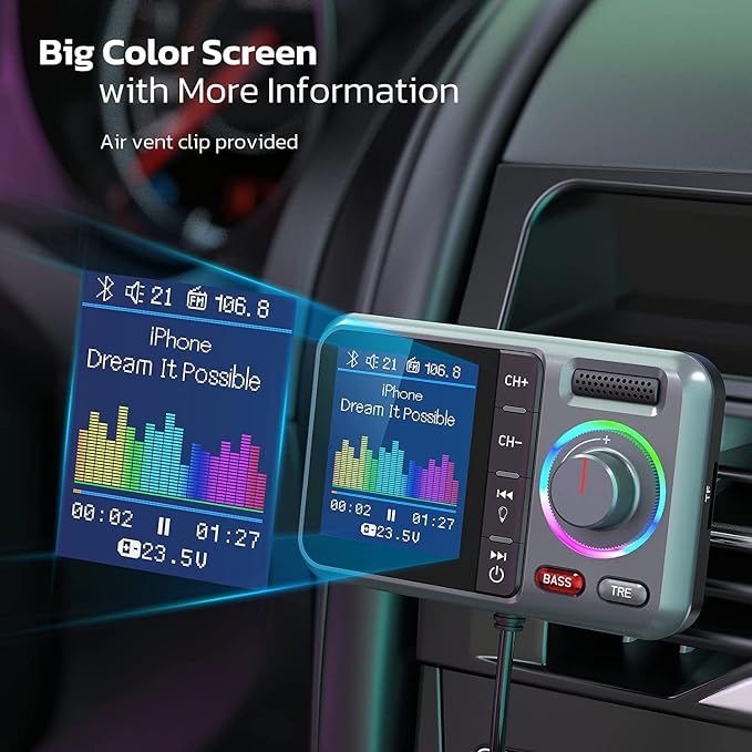 Nulaxy Bluetooth FM Transmitter - Image 2