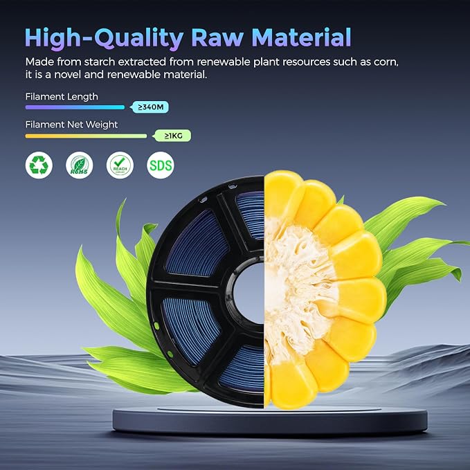 FLASHFORGE PLA Filament 1.75mm +/- 0.02mm Upgraded Nebula Purple, Color - Image 6