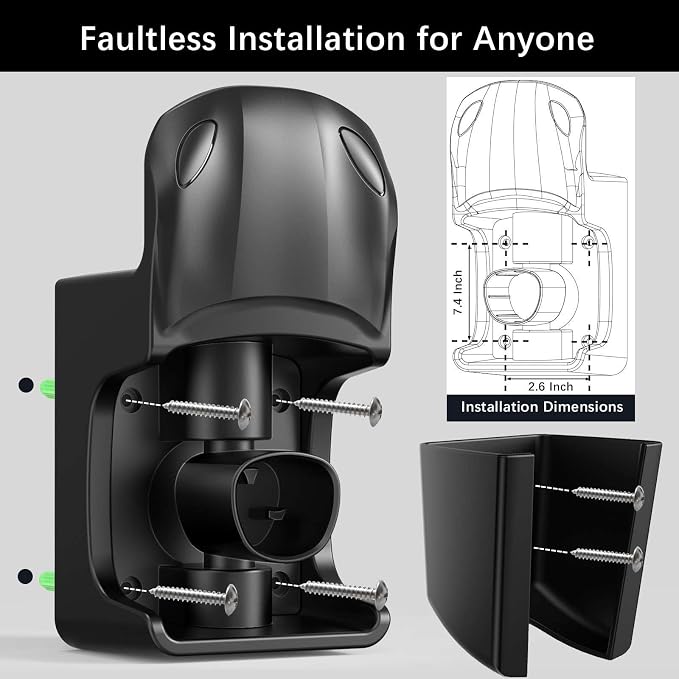 Tesla Charger Holder Wall Mount Tesla Charging Cable Organizer - Image 8